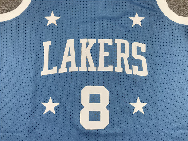 Men's Los Angeles Lakers Kobe Bryant Light Blue 2004-2005 #8 Authentic Jersey1