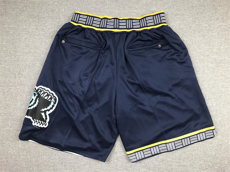 Men's Memphis Grizzlies Navy City Edition Basketball Shorts1