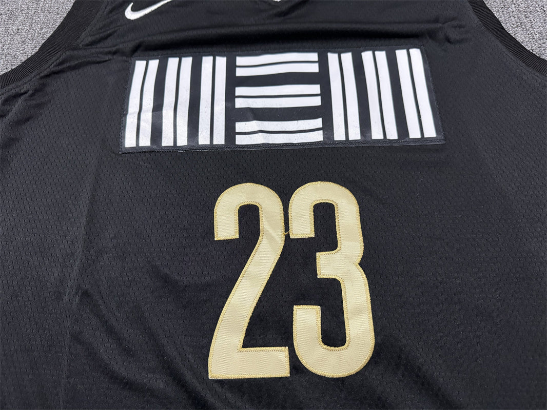 Men's Memphis Grizzlies Derrick Rose #23 Black 2023/24 Swingman Jersey1 - City Edition