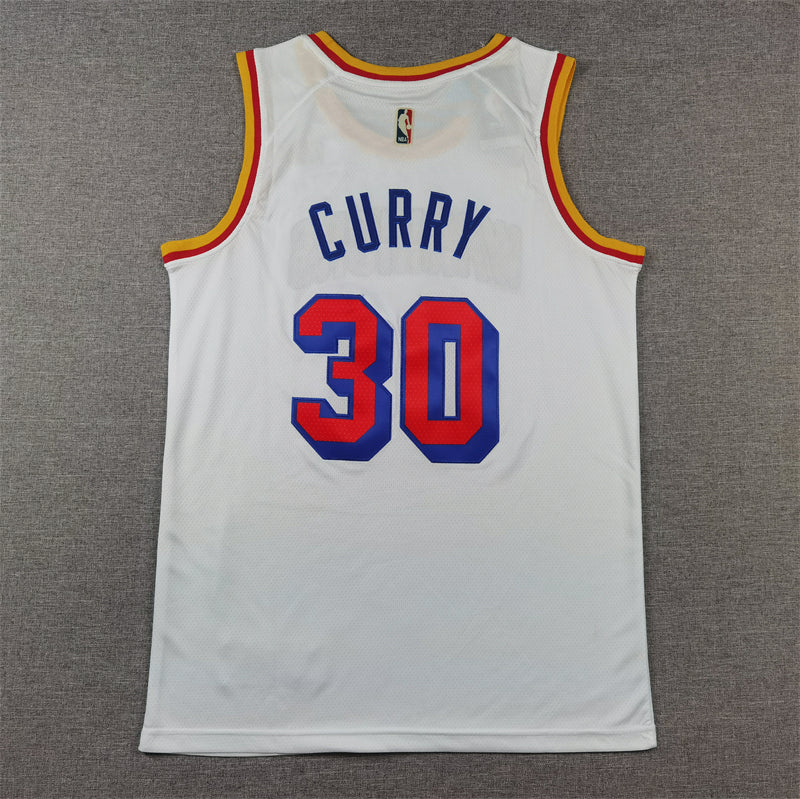 Men's Golden State Warriors Stephen Curry #30 White 2024/25 Game Jersey - Classic Edition