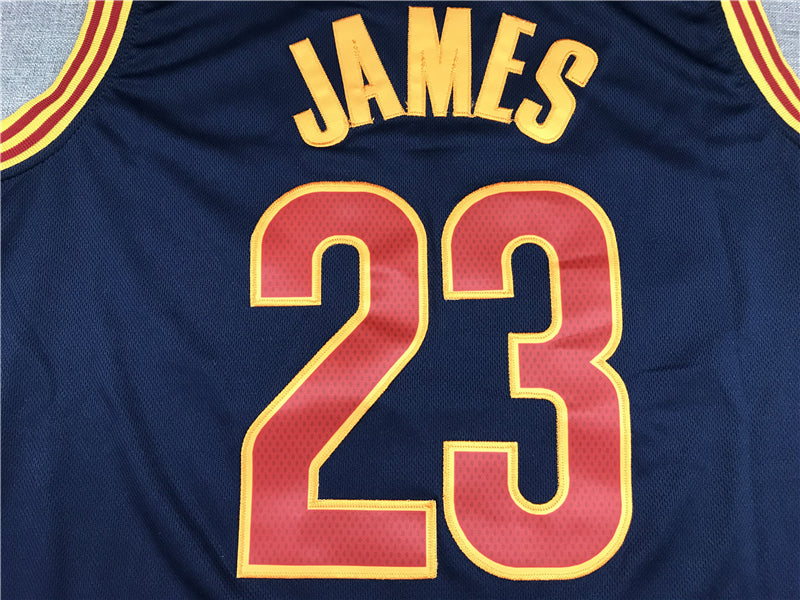 Men's Cleveland Cavaliers LeBron James #23 Navy Swingman Fashion Jersey1