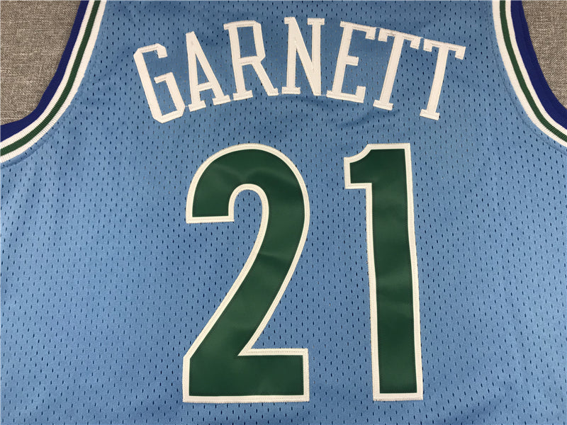 Men's Minnesota Timberwolves Kevin Garnett Hardwood Classics Swingman Jersey1