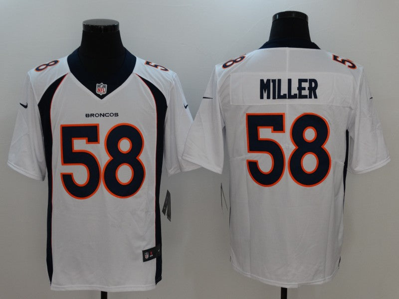 Men's Denver Broncos Von Miller #58 White Game Jersey1