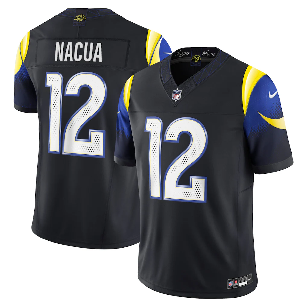 Puka Nacua Los Angeles Rams Midnight Blue Jersey