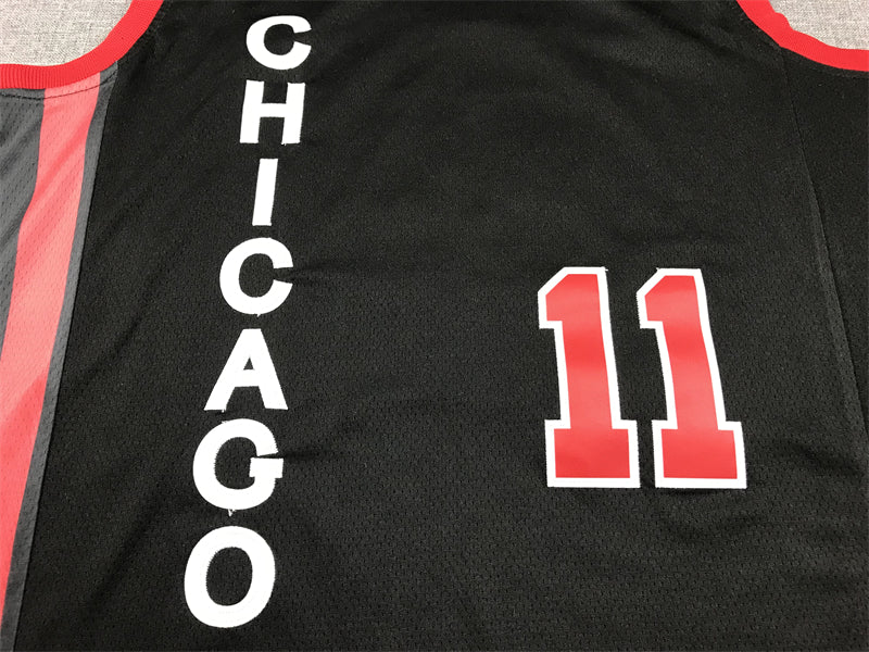 Men's Chicago Bulls DeMar DeRozan #11 Black 2023/24 Swingman Jersey1 - City Edition
