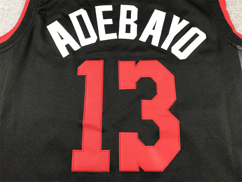 Men's Miami Heat Bam Adebayo #13 Black 2023/24 Swingman Jersey1 - City Edition