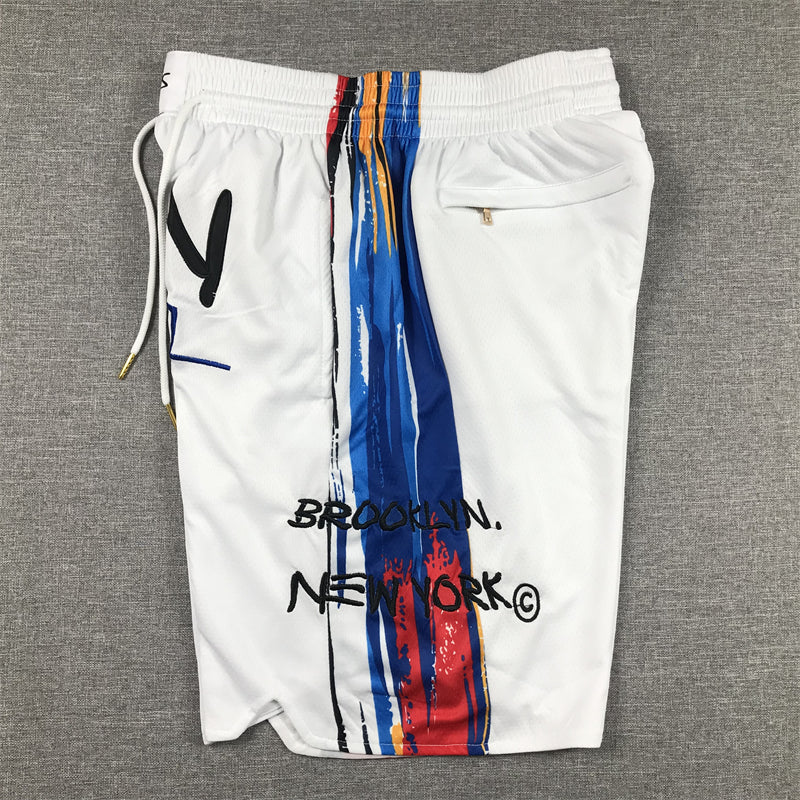 Men's Brooklyn Nets White 2022/23 Basketball Shorts1 City Edition