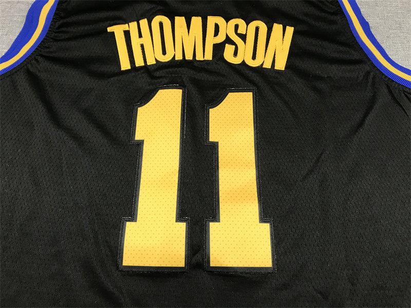 Men's Golden State Warriors Klay Thompson #11 City Edition Black Classic Jersey1