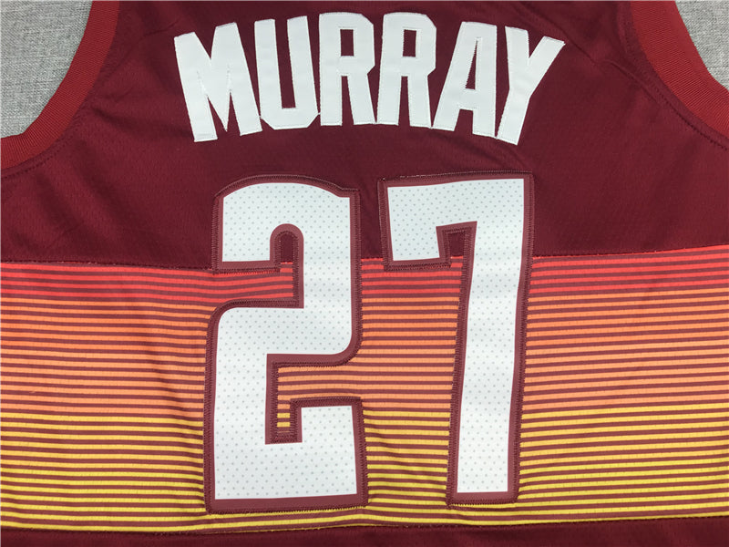 Men's Denver Nuggets Jamal Murray Red Swingman Player Jersey1