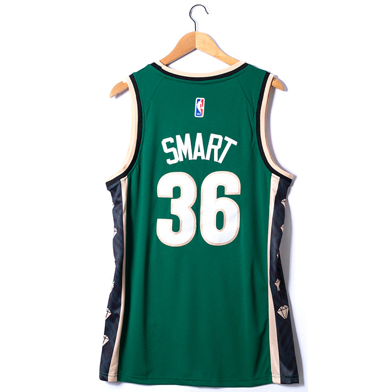 Men's Boston Celtics Marcus Smart #36 Green 2022/23 Swingman Jersey1 - City Edition