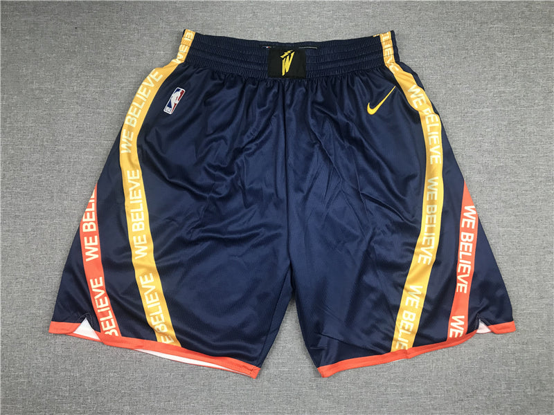 Men's Golden State Warriors Navy City Edition Basketball Shorts1