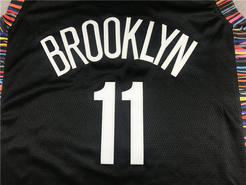 Men's Brooklyn Nets Kyrie Irving #11 Black Swingman Jersey1 - City Edition