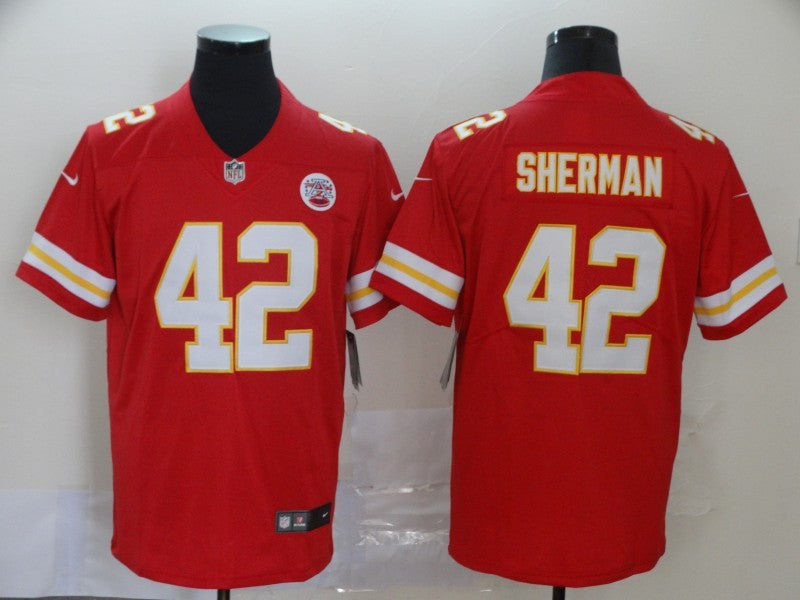 Men's Kansas City Chiefs Anthony Sherman #42 Red Game Jersey1