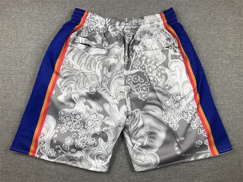 Men's Philadelphia 76ers Gray Year of the Tiger Edition Pocket Shorts1