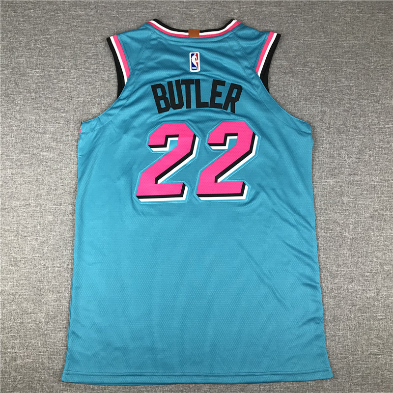 Men's Miami Heat Jimmy Butler #22 NBA Blue Swingman Jersey1