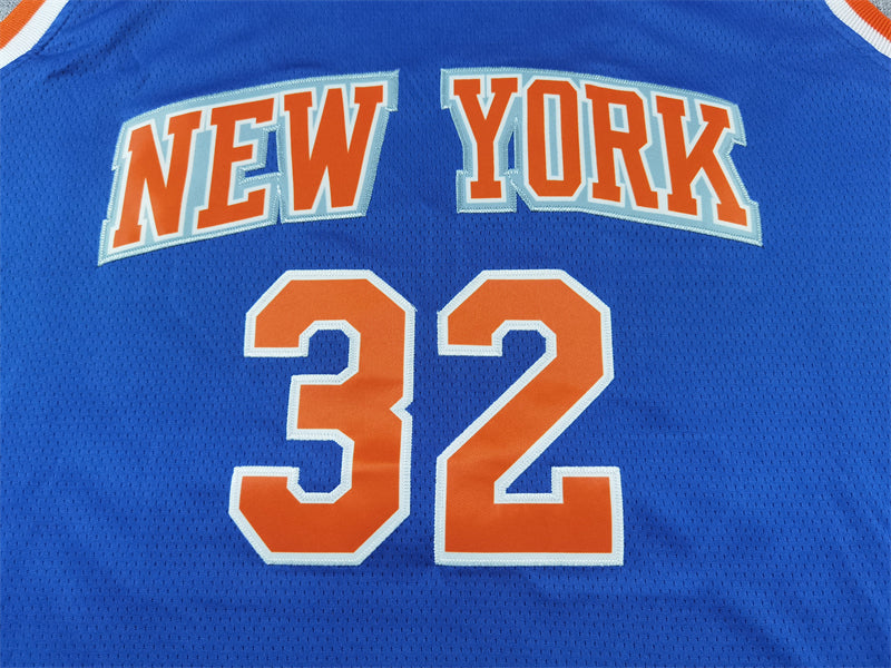 Men's New York Knicks Karl-Anthony Towns #32 Blue Game Jersey - Icon Edition