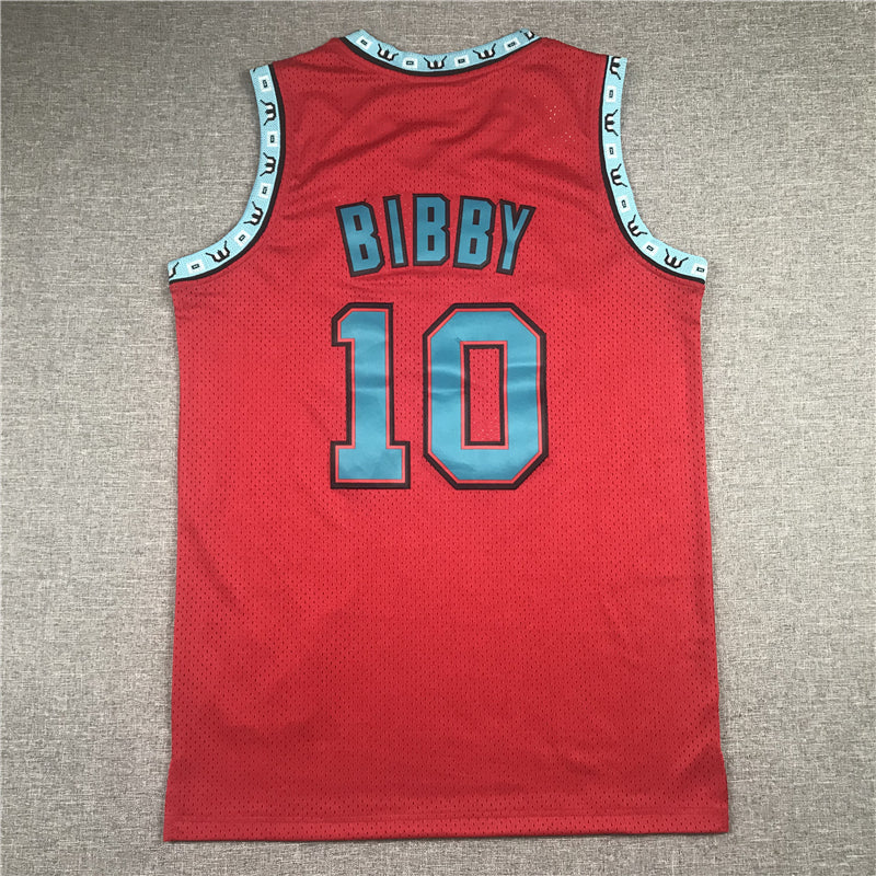 Men's Memphis Grizzlies Mike Bibby #10 Red Classics Swingman Jersey1