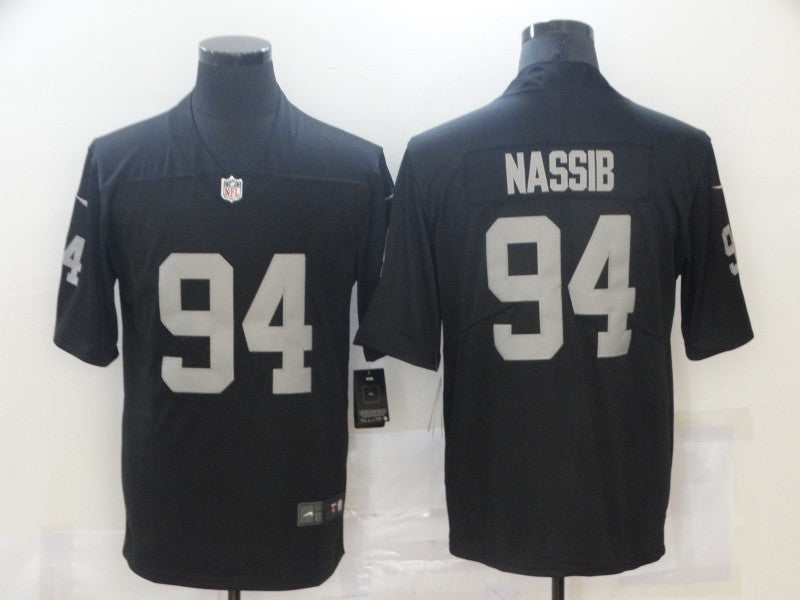 Men's Las Vegas Raiders Carl Nassib #94 Black Game Jersey1