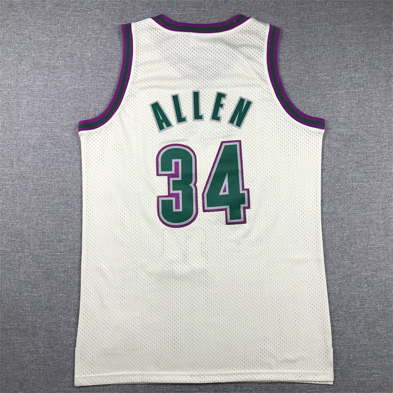 Men's Milwaukee Bucks Giannis Antetokounmpo #34 Cream Chainstitch Swingman Jersey1