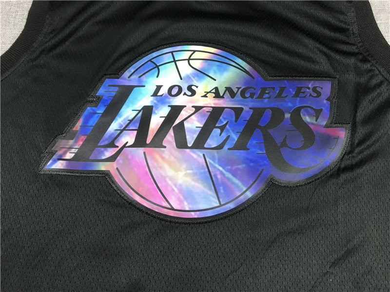 Men's Los Angeles Lakers Anthony Davis #3 Black Swingman Player Jersey1