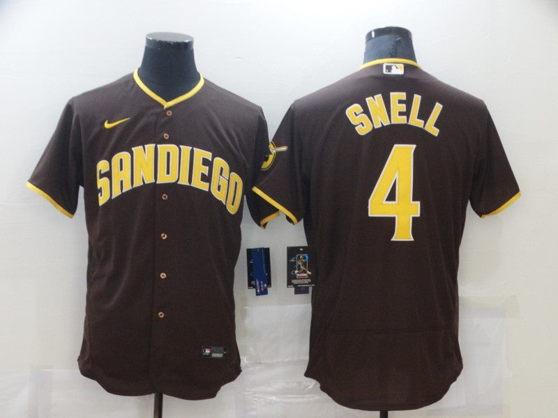 Men's San Diego Padres Wil Myers #4 Brown Player Stitched Jersey1