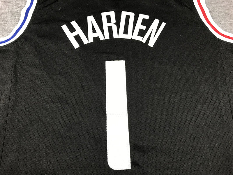 Men's LA Clippers James Harden #1 Black 2022/23 Swingman Jersey1 - City Edition