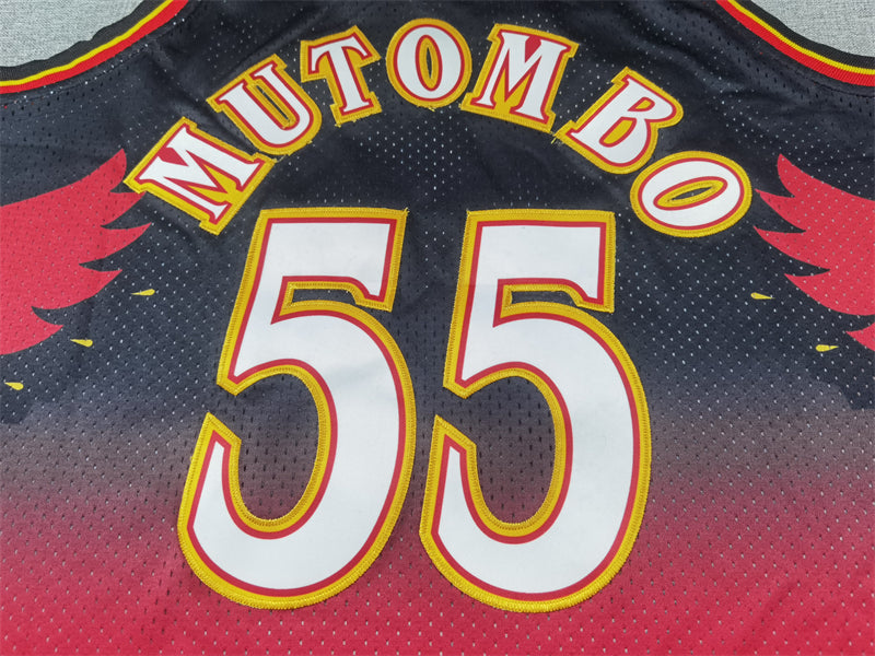 Men's Atlanta Hawks Dikembe Mutombo 1996-97 Hardwood Classics Swingman Jersey1