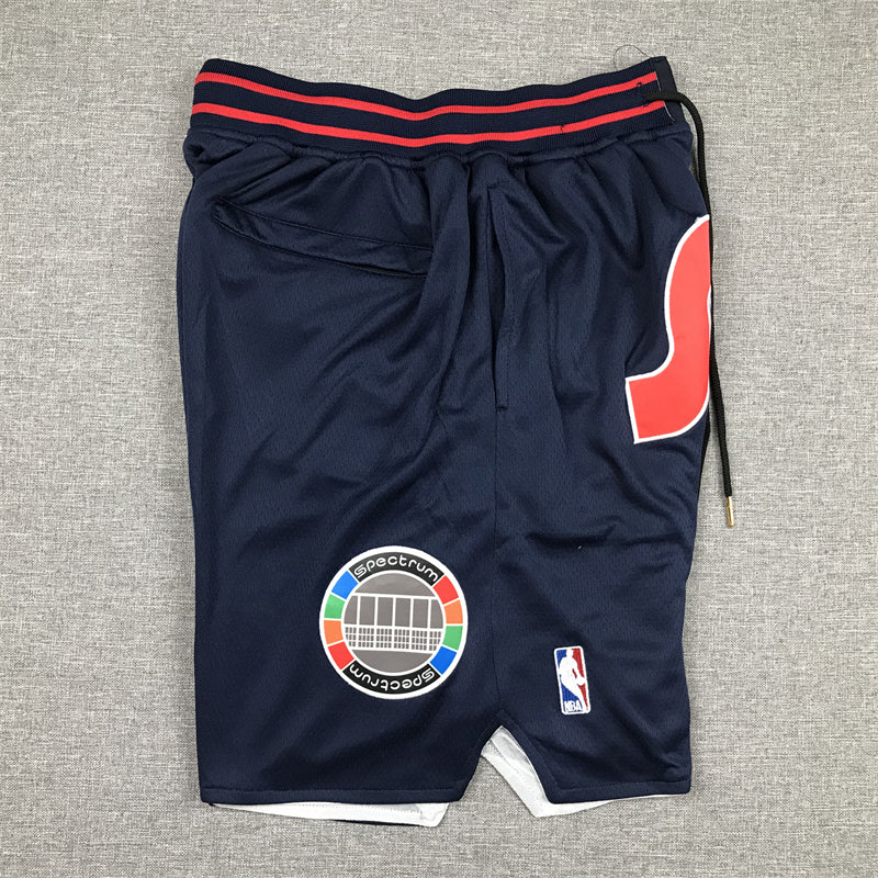 Men's Philadelphia 76ers Navy City Edition Basketball Shorts1