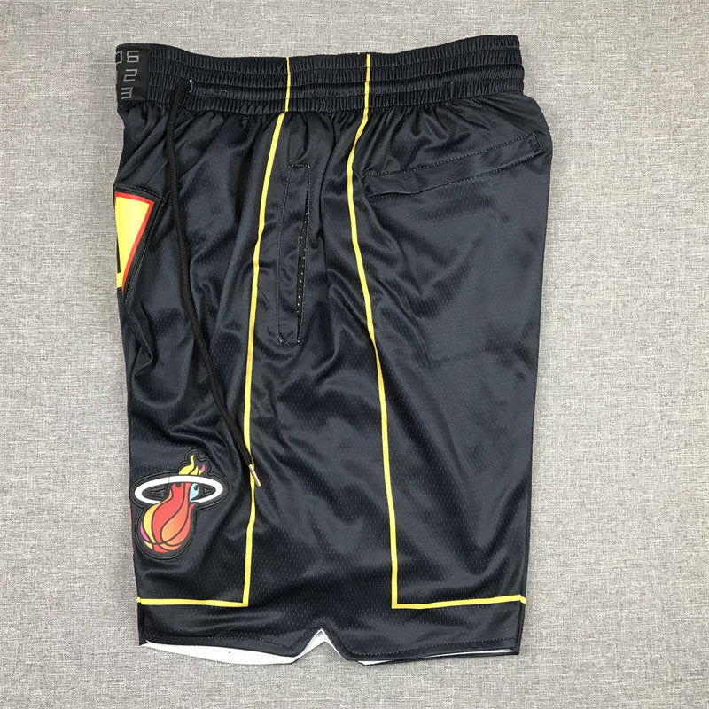 Men's Miami Heat City Edition Black Basketball Shorts1