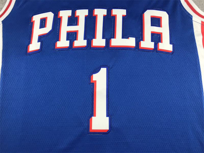 Men's Philadelphia 76ers James Harden Blue 2021/22 Fast Break Replica Jersey1