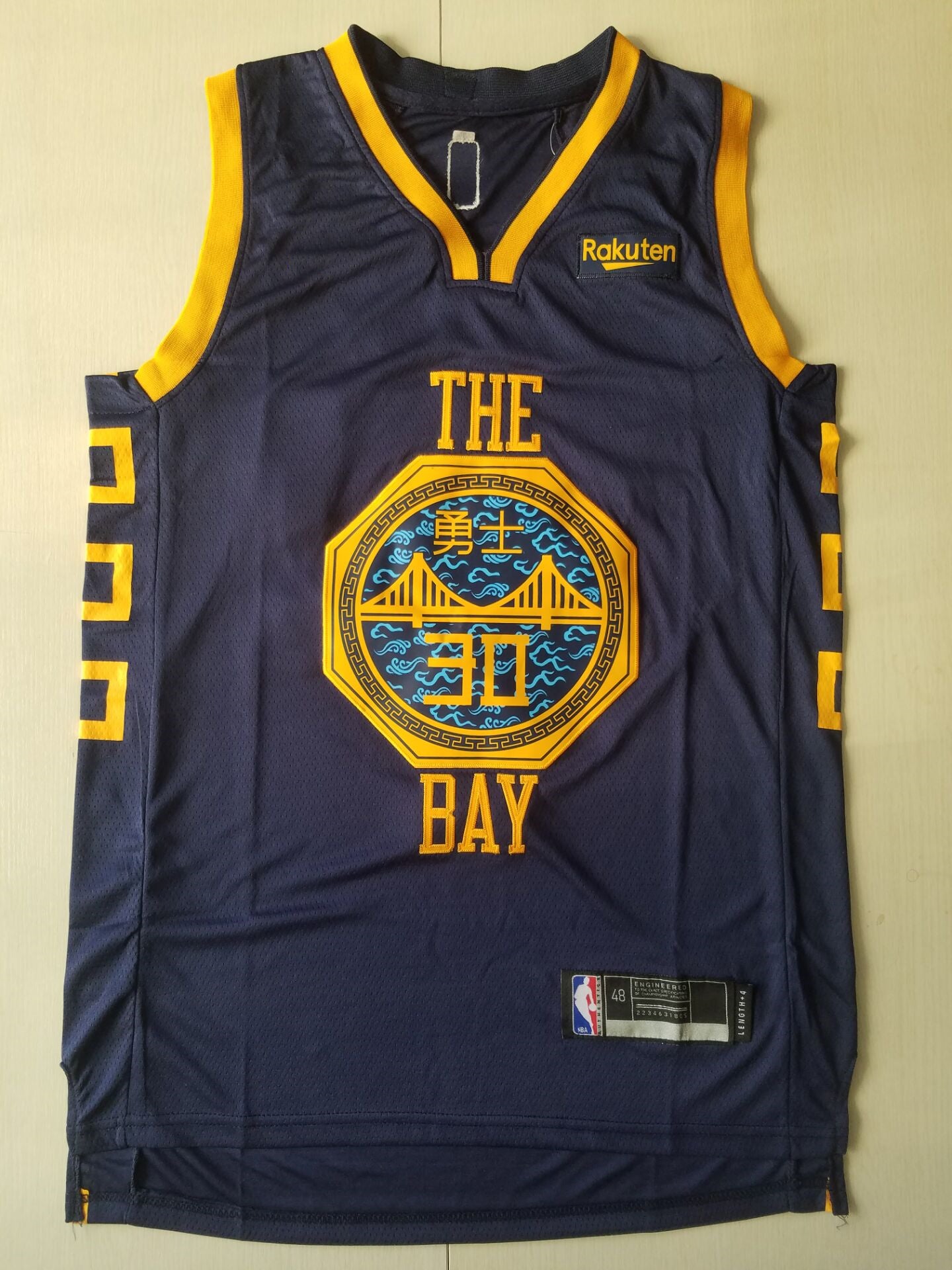 Men's Golden State Warriors Stephen Curry Navy Swingman Jersey1 City Edition