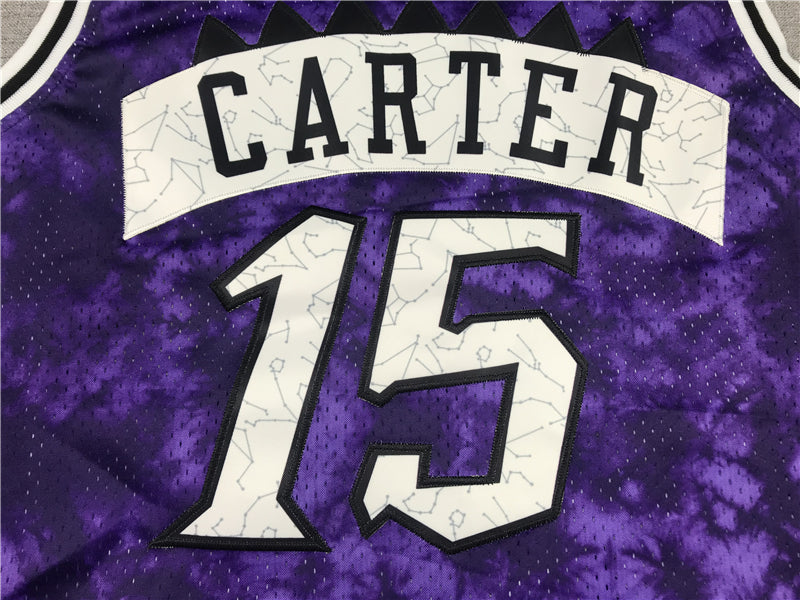 Men's Toronto Raptors Vince Carter Purple Galaxy Swingman Jersey1