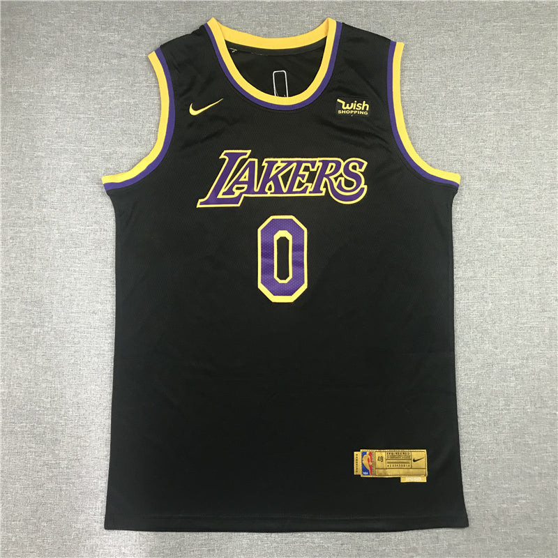 Men's Los Angeles Lakers Russell Westbrook Black 2020/21 Swingman Player Jersey1