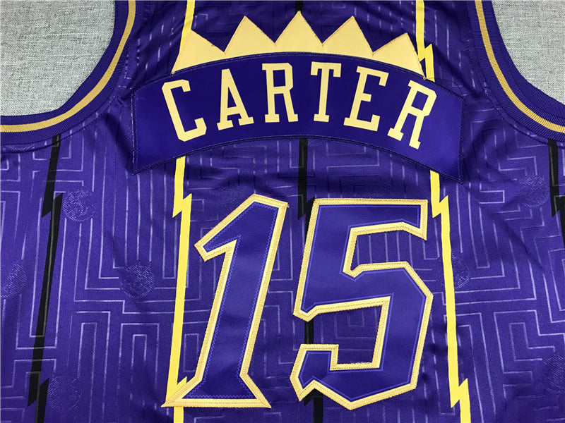 Men's Toronto Raptors Vince Carter 1998-99 Purple Hardwood Classics Swingman Jersey1