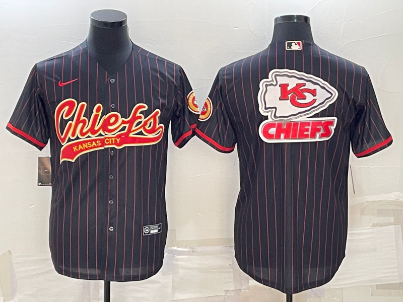 Men's Kansas City Chiefs Black Game Player Jersey1