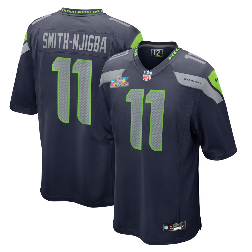 Jaxon Smith-Njigba Seattle Seahawks College Navy Jersey