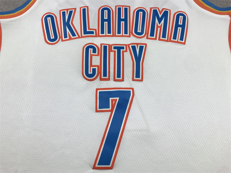 Men's Oklahoma City Thunder Chet Holmgren #7 White Swingman Jersey1 - Association Edition