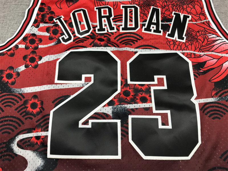Men's Chicago Bulls Michael Jordan #23 Year of Rabbit Edition Hardwood Classics Swingman Jersey1