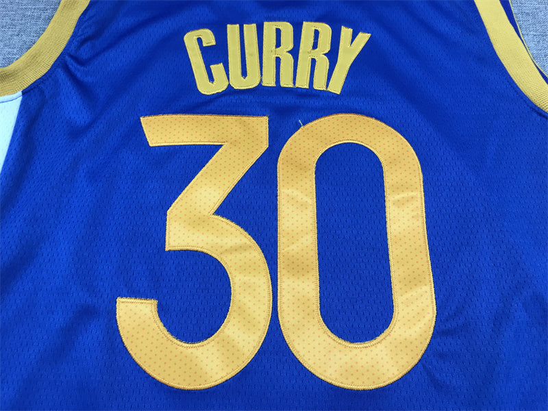 Men's Golden State Warriors Stephen Curry #30 Royal 2022/23 Fast Break Replica Game Jersey - Icon Edition