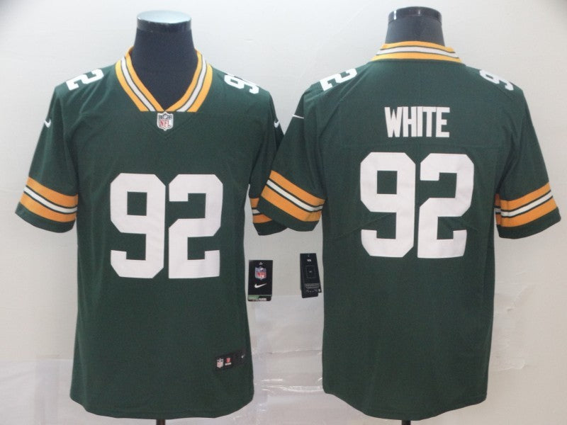 Men's Green Bay Packers Reggie White #92 Green Game Jersey1