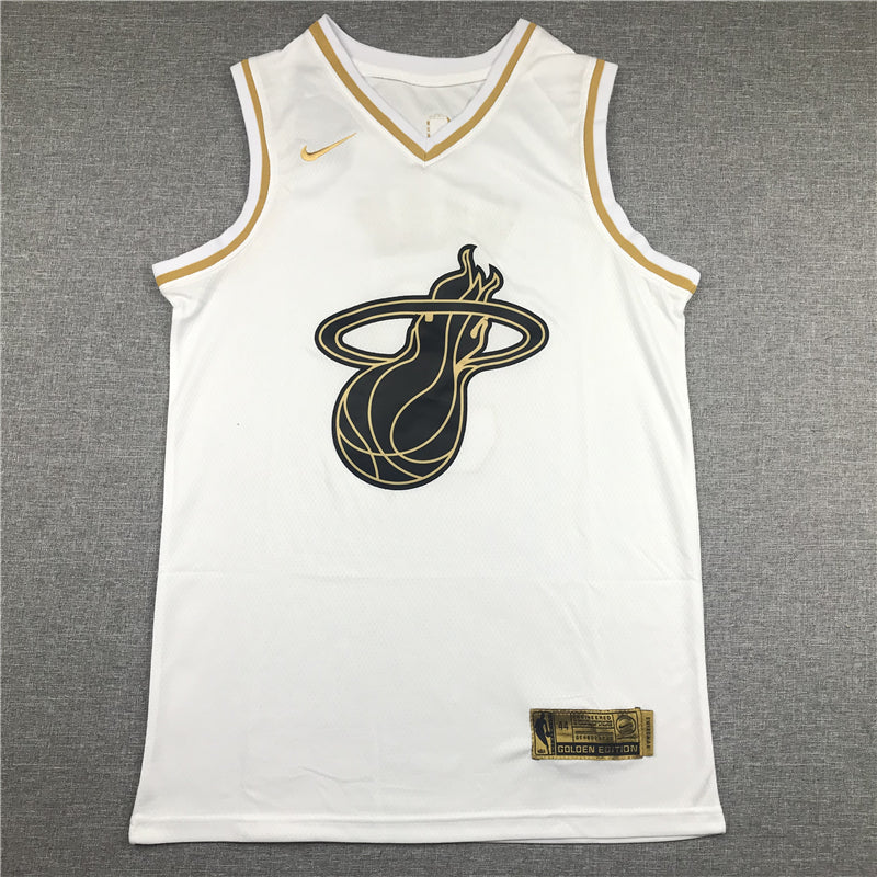 Men's Miami Heat Dwyane Wade #3 White Swingman Player Jersey1