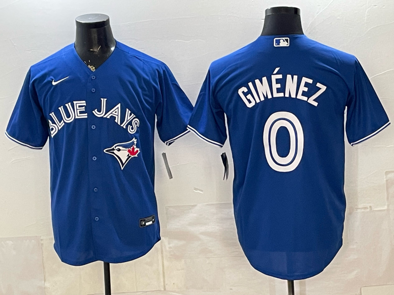 Men's Toronto Blue Jays Andres Gimenez #0 Royal Alternate Replica Jersey