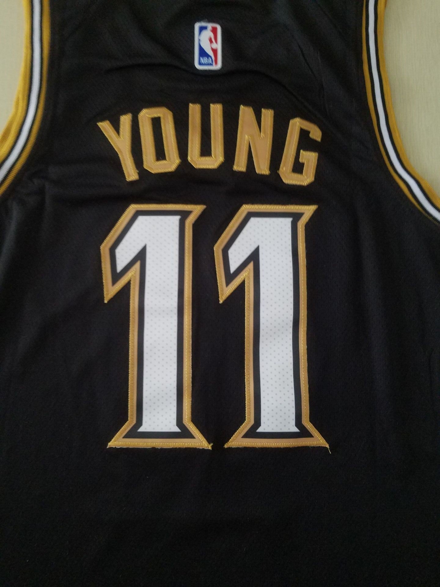 Men's Atlanta Hawks Trae Young Black Swingman Player Jersey1 - City Edition