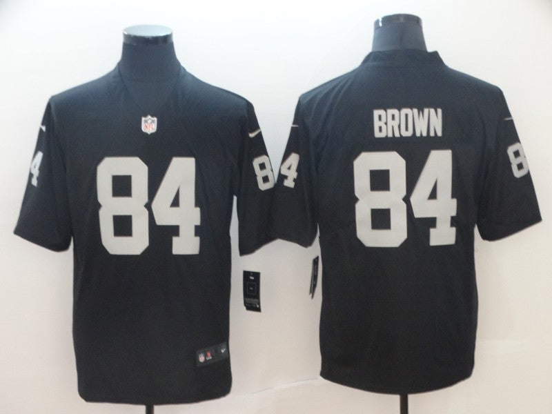 Men's Las Vegas Raiders Antonio Brown #84 Black Game Jersey1