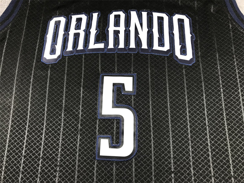 Men's Orlando Magic Paolo Banchero #5 Black 2022/23 Swingman Jersey1 - City Edition