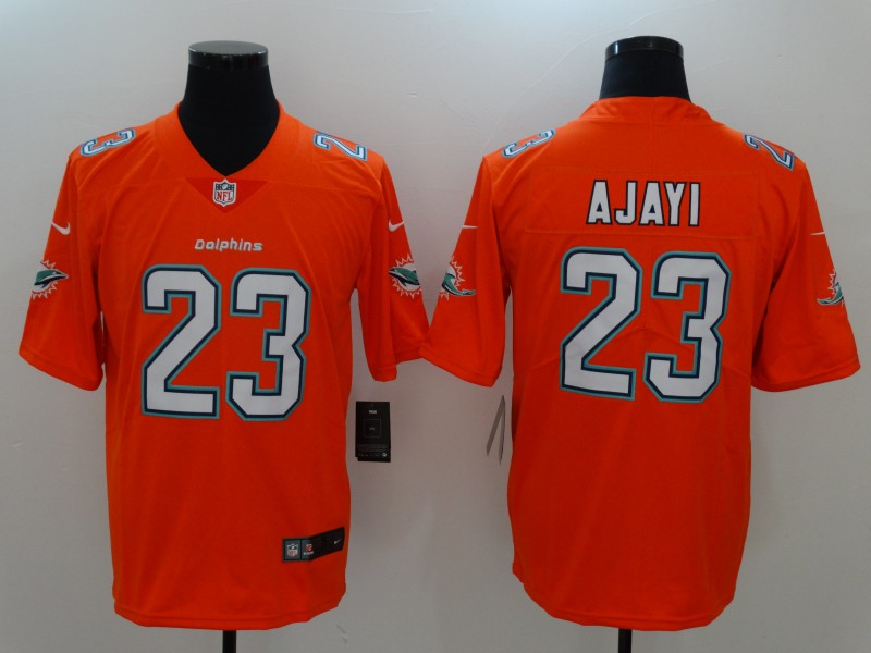 Men's Miami Dolphins Jay Ajayi #23 Orange Game Jersey1