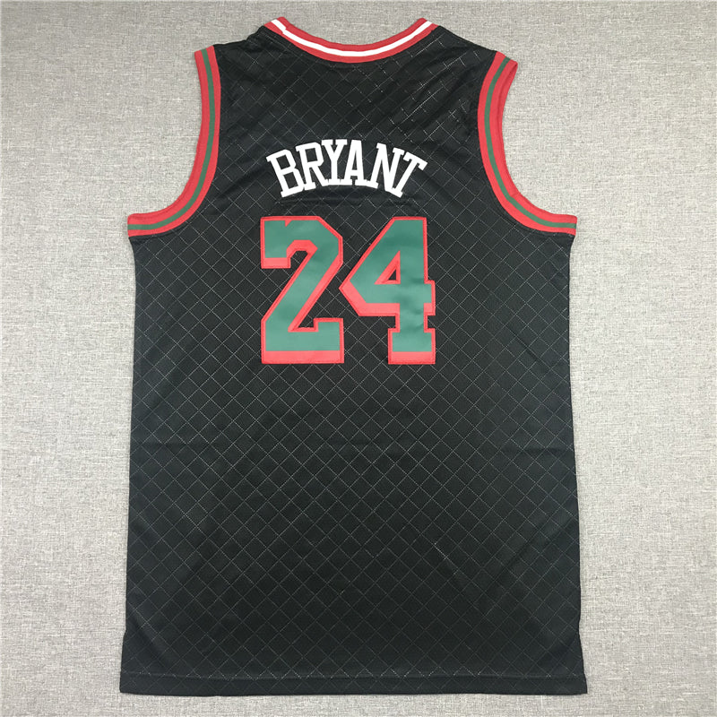 Men's Los Angeles Lakers Kobe Bryant #24 Black Hardwood Classics Player Jersey1