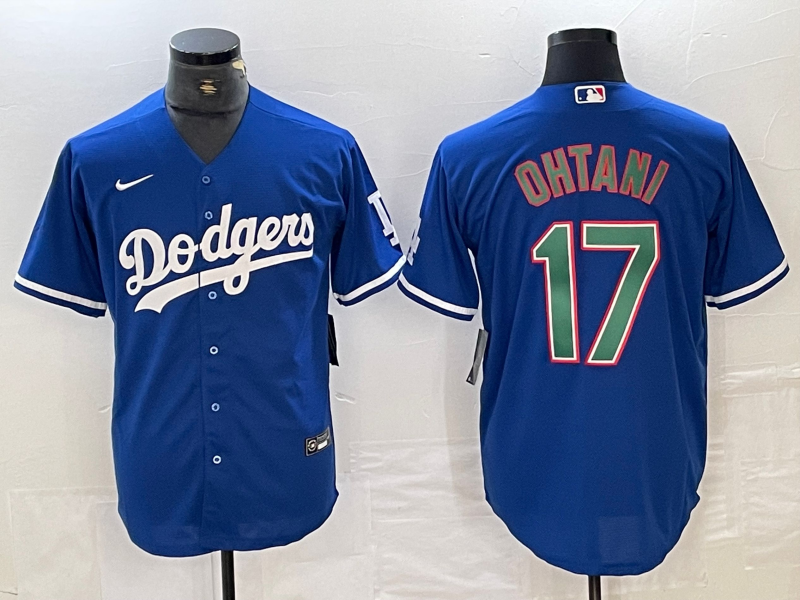 Men's Los Angeles Dodgers Shohei Ohtani Blue Replica Player Jersey1