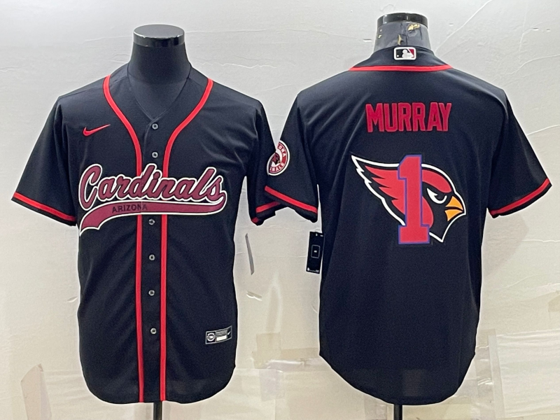 Men's Arizona Cardinals Kyler Murray #1 Black Player Jersey1 Joint Edition