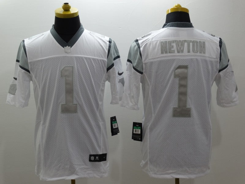 Men's Carolina Panthers Cam Newton #1 White Player Game Jersey1